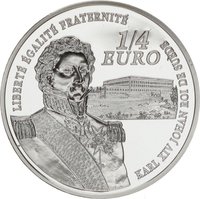 ¼ Euro reverse