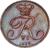 ½ Rigsbankskilling obverse