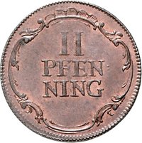 2 Pfennigs reverse