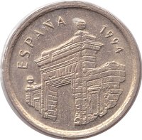 5 Pesetas obverse
