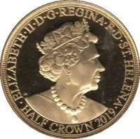 ½ Crown obverse