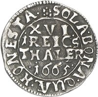 1⁄16 Thaler reverse