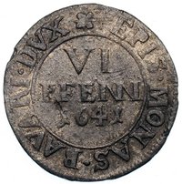 6 Pfennigs reverse