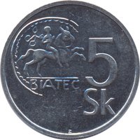 5 Korún reverse