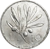 10 Lire reverse