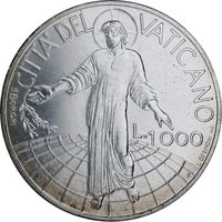 1000 Lire reverse