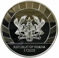 5 Cedis obverse