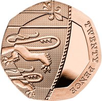 20 Pence reverse