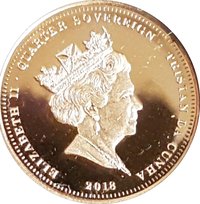¼ Sovereign obverse
