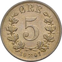 5 Øre reverse