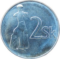 2 Koruny reverse
