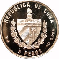 5 Pesos obverse