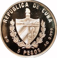 5 Pesos obverse