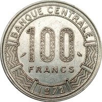 100 Francs reverse