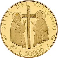 50000 Lire reverse