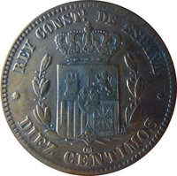 10 Centimos reverse