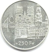 250 Francs reverse