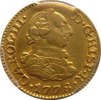 ½ Escudo obverse