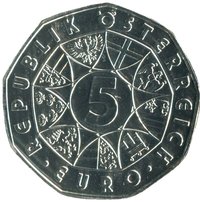 5 Euro obverse