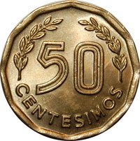 50 Centésimos reverse
