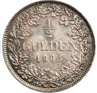 ½ Gulden reverse