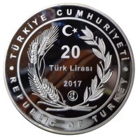 20 Lira obverse