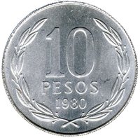 10 Pesos reverse