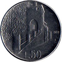 50 Lire reverse