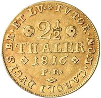 2½ Thalers reverse