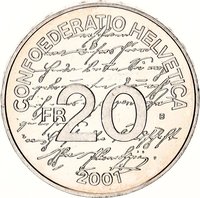 20 Francs obverse