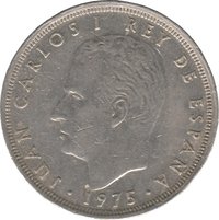 25 Pesetas obverse