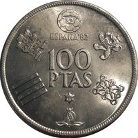 100 Pesetas reverse