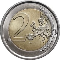 2 Euro reverse