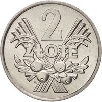 2 Zlotys reverse