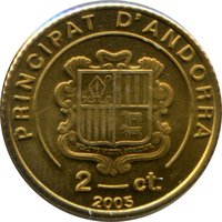 2 Cèntims obverse