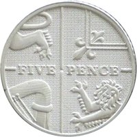 5 Pence reverse