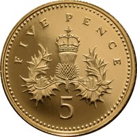 5 Pence reverse