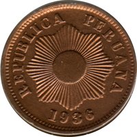 1 Centavo obverse