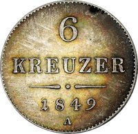 6 Kreuzers reverse