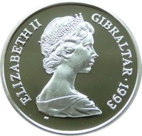 ½ Crown obverse