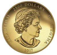 2500 Dollars obverse