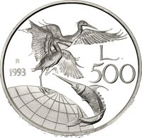 500 Lire reverse
