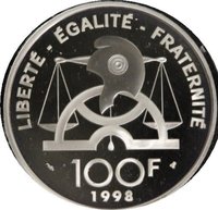 100 Francs reverse