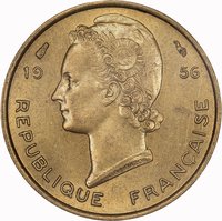 5 Francs obverse