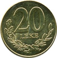 20 Lekë reverse