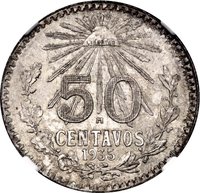 50 Centavos reverse