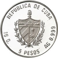 5 Pesos obverse