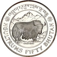 50 Ngultrums obverse