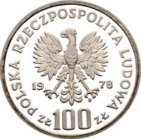 100 Zlotys obverse