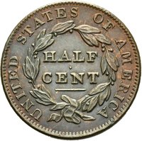 ½ Cent reverse